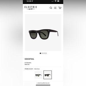 Electric “cocktail” sunglasses